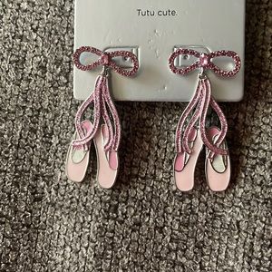 Brand New earrings Ballerina Shoes buckle free